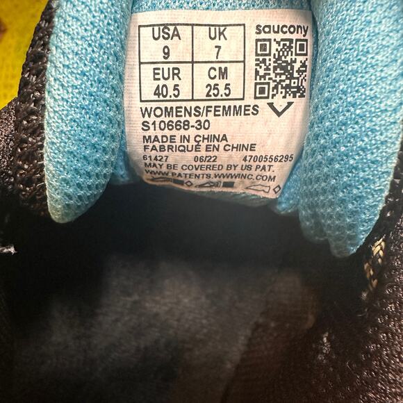 Saucony Women's Black The excursion TR15 Running Sneakers Size 9 - Picture 2 of 8